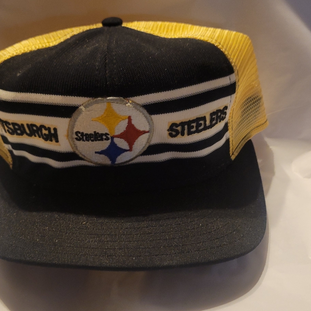 Pittsburgh Steelers Black and Yellow Trucker Hat